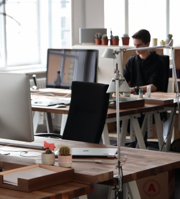 Photo of an office full of computers
